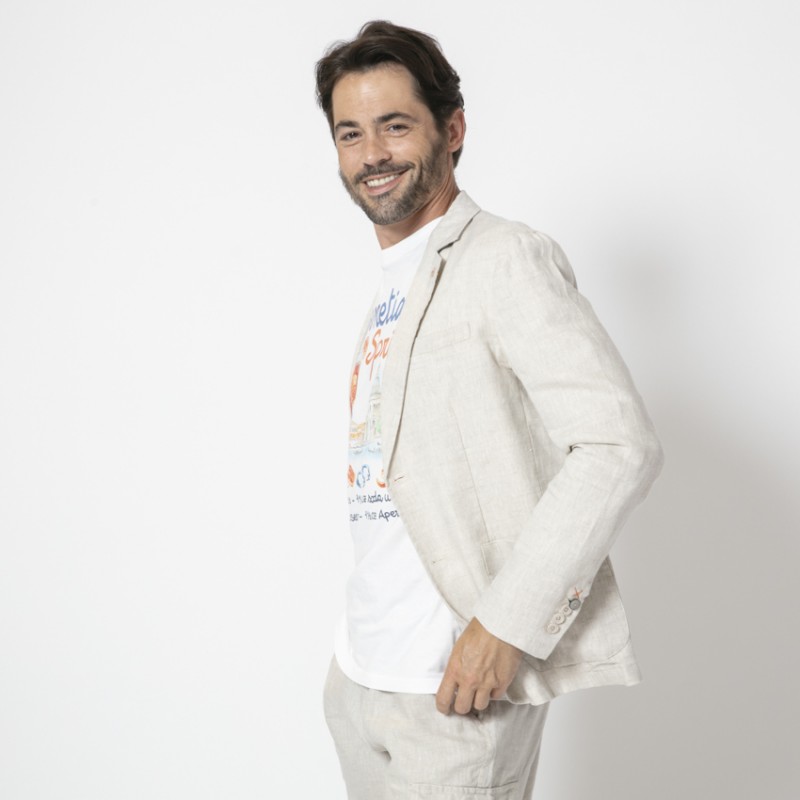 SSEINSE - Veste blazer beige en lin 2