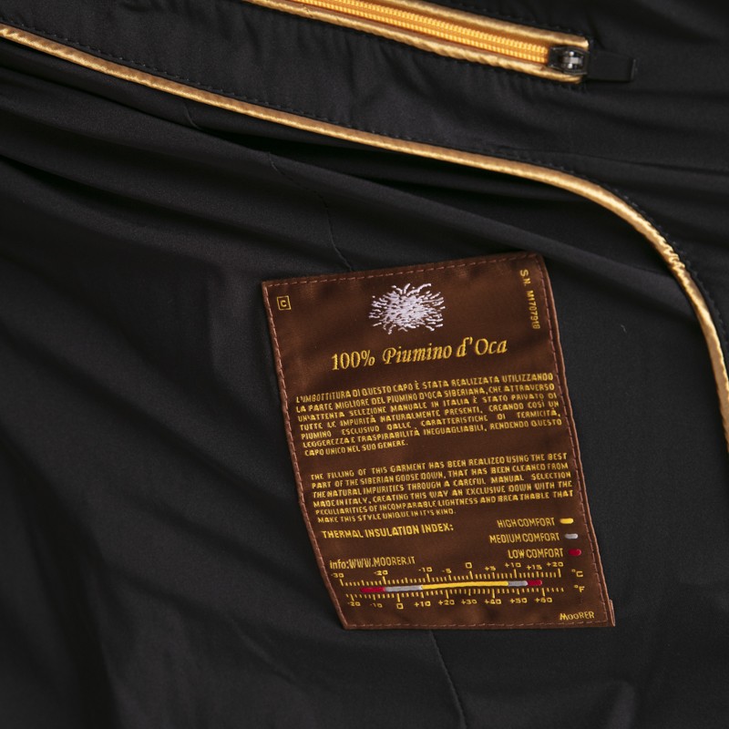 MooRER - Doudoune Zayn-Kn noire déperlante