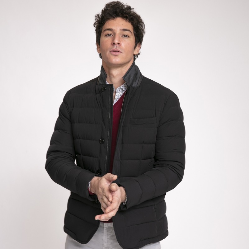 MooRER - Doudoune Zayn-Kn noire déperlante 2