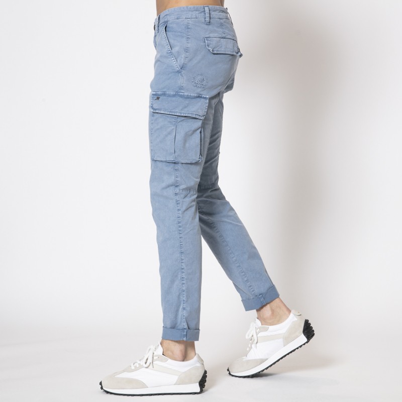 MASON'S - Pantalon cargo bleu