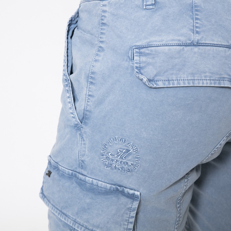 MASON'S - Pantalon cargo bleu