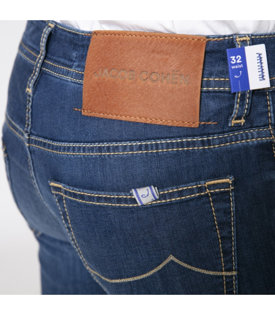 JACOB COHËN - Jeans bleu marine délavé léger
