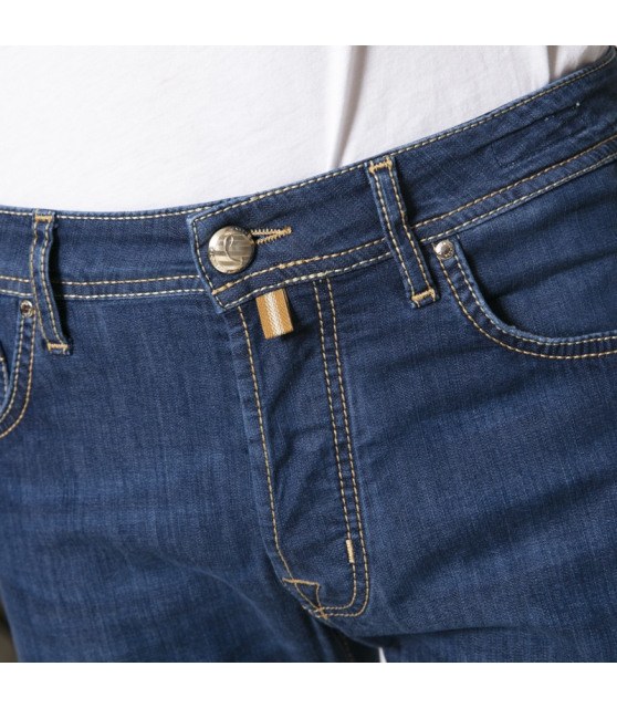 JACOB COHËN - Jeans bleu marine délavé léger