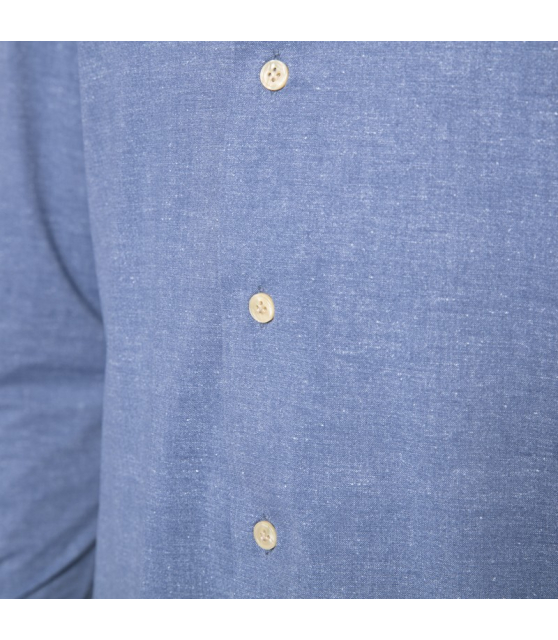 ORIAN - Chemise bleue fluide