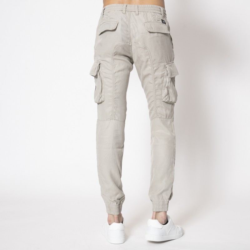 MASON'S - Pantalon cargo jogger grège
