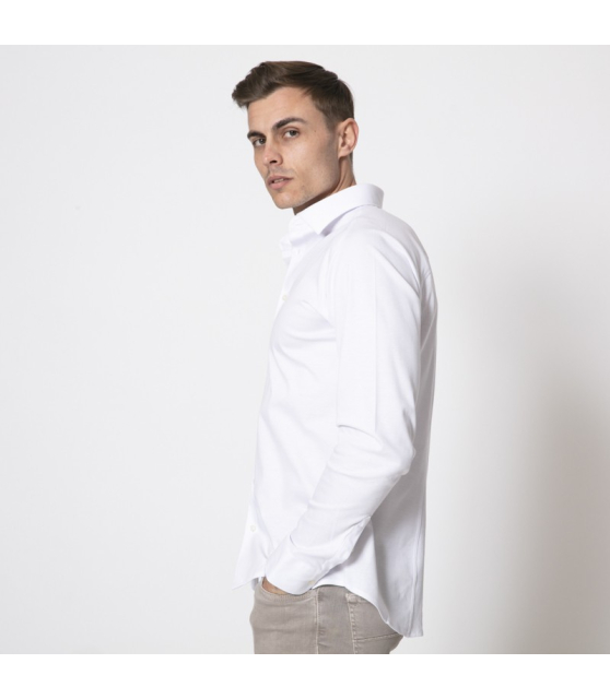 DESOTO - Chemise blanche grainée