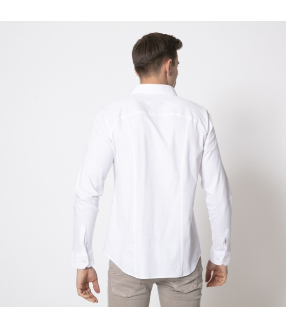 DESOTO - Chemise blanche grainée