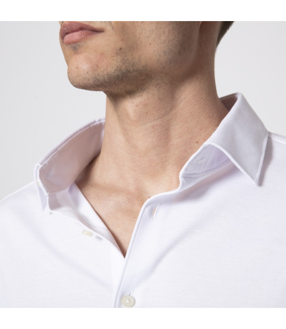 DESOTO - Chemise blanche grainée