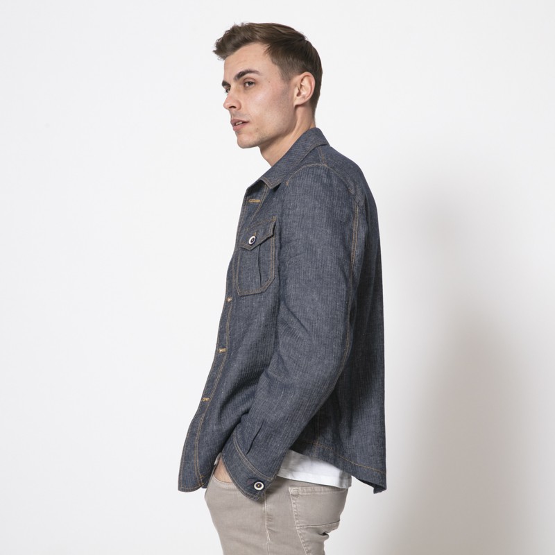 ORAZIO - Veste en lin et coton