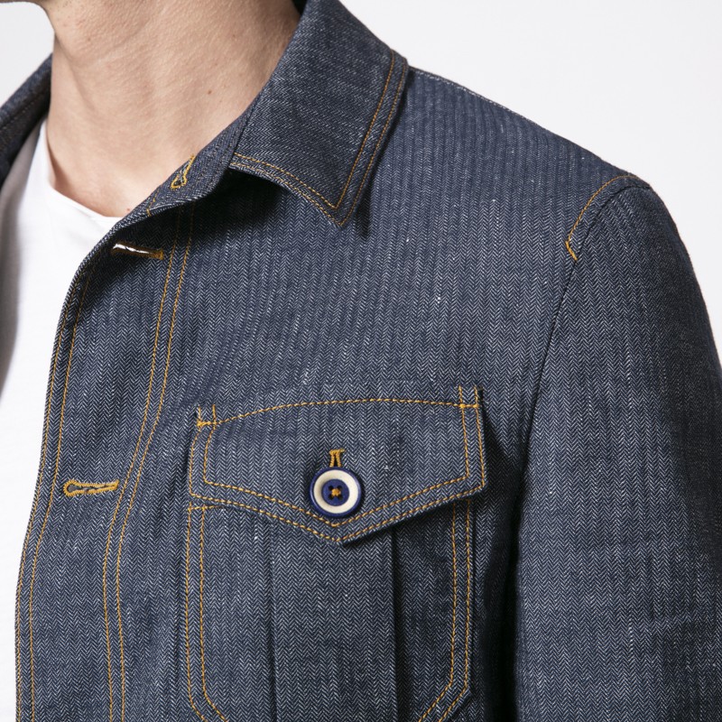 ORAZIO - Veste en lin et coton