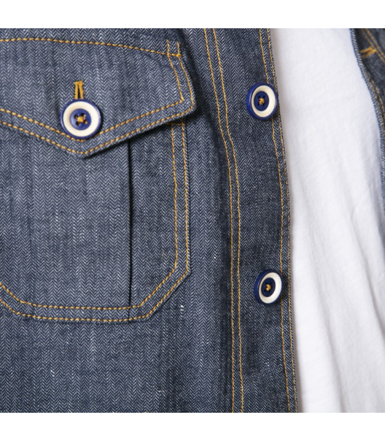 ORAZIO - Veste en lin et coton