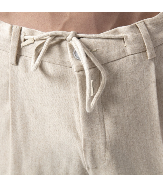 GRAN SASSO - Pantalon beige en laine