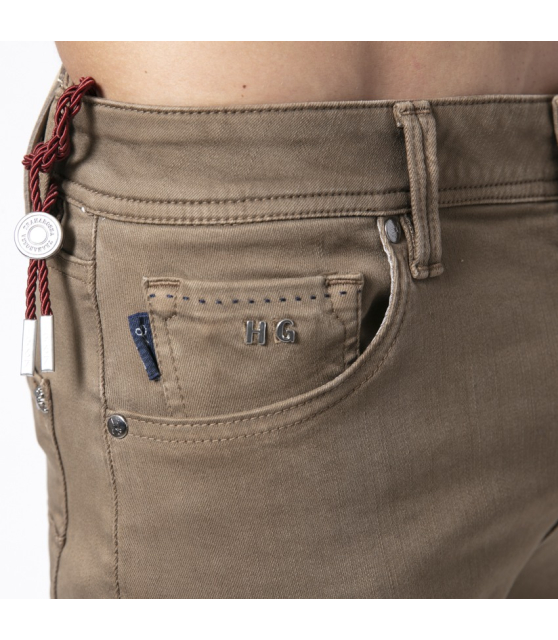 TRAMAROSSA - Jeans slim marron