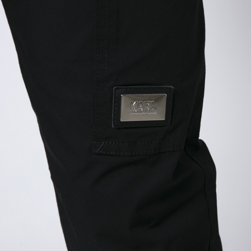 KARL LAGERFELD - Pantalon cargo noir