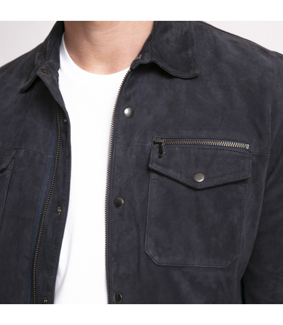 Duncan - Sur-chemise bleu marine