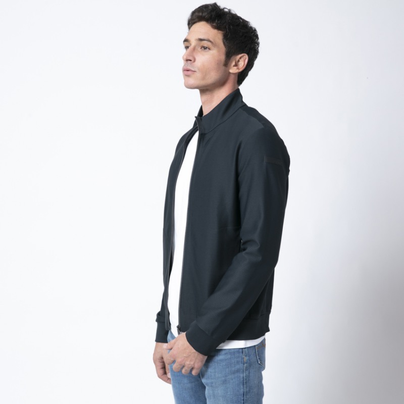 RRD - Veste bleu-noir à reliefs