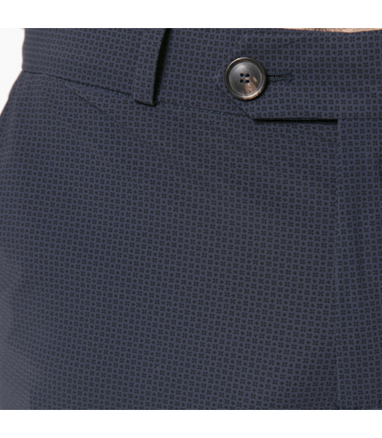 RRD - Pantalon chino bleu marine à motifs