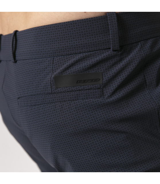 RRD - Pantalon chino bleu marine à motifs