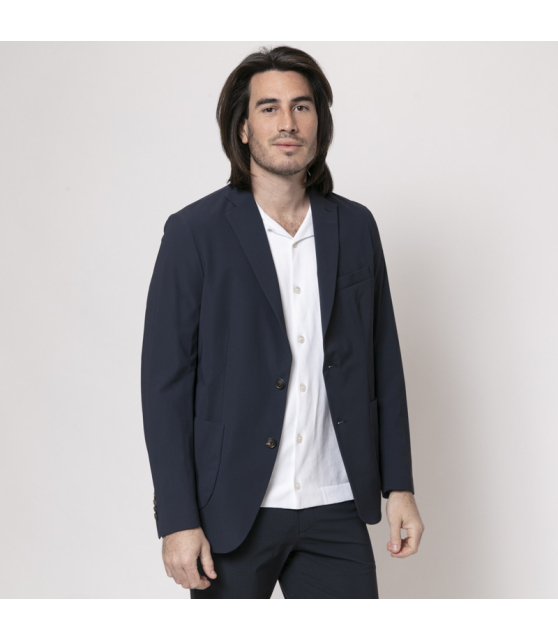 RRD - Blazer bleu marine en tissu technique