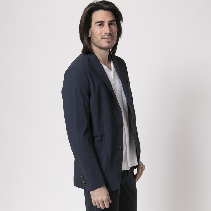 RRD - Blazer bleu marine en tissu technique