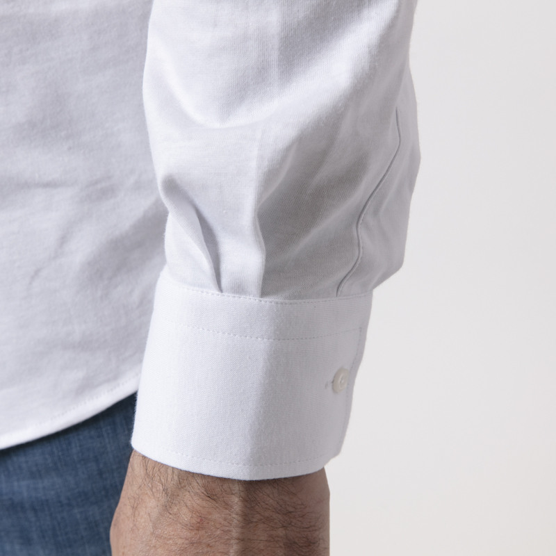 KARL LAGERFELD - Chemise blanche en jersey de coton