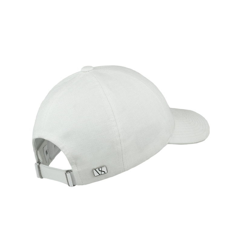 VARSITY - Casquette blanche en lin