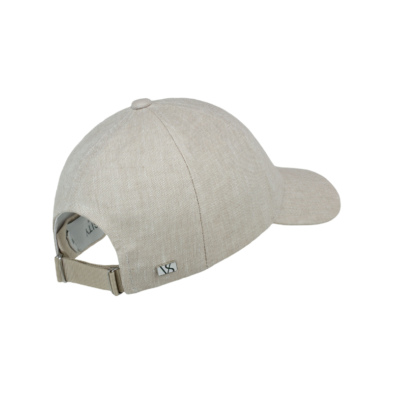 VARSITY - Casquette beige en lin