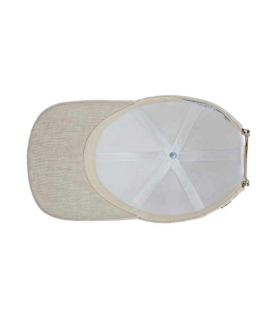 VARSITY - Casquette beige en lin