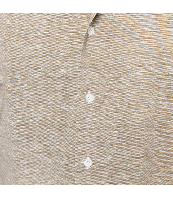 ORIAN - Chemise stretch beige chiné