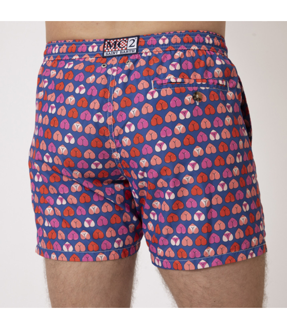 MC2 SAINT BARTH - Maillot de bain motifs coeurs trompe-l'oeil