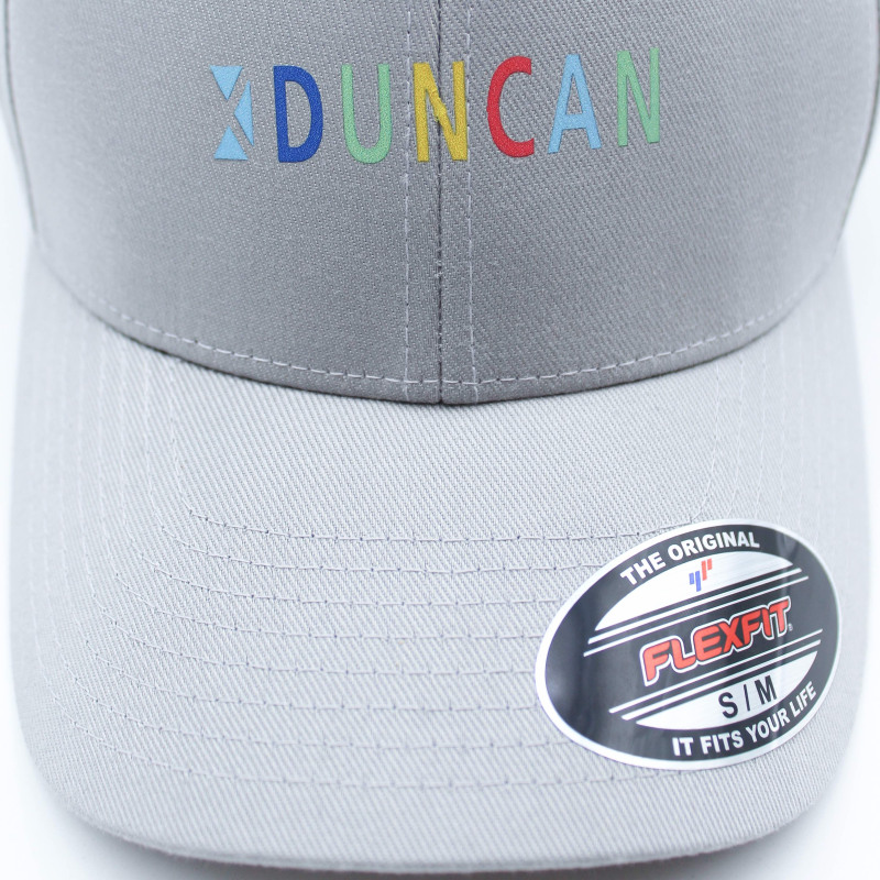 DUNCAN - Casquette grise logo coloré