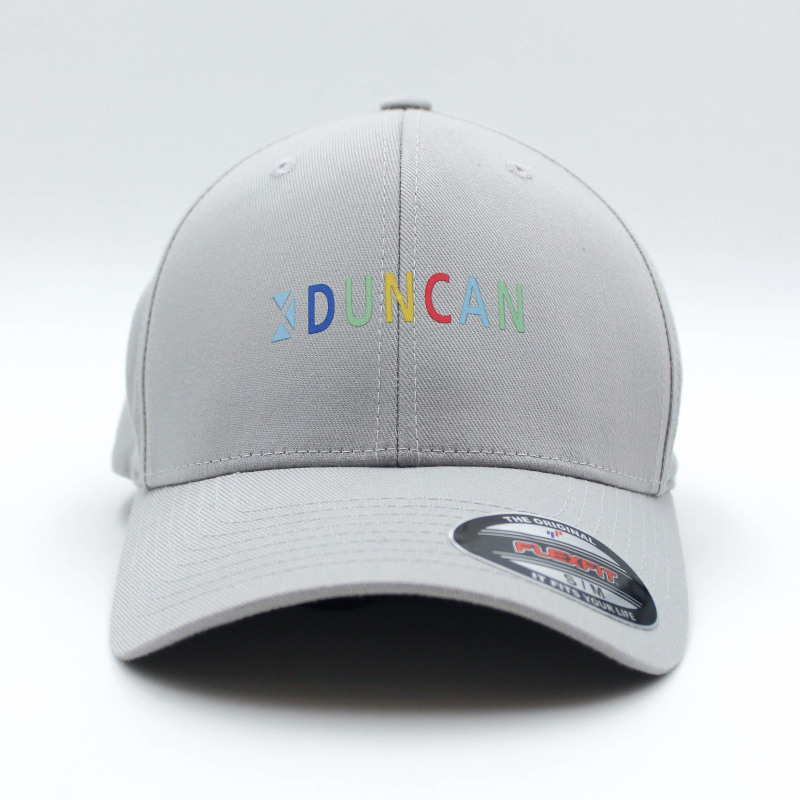DUNCAN - Casquette grise logo coloré