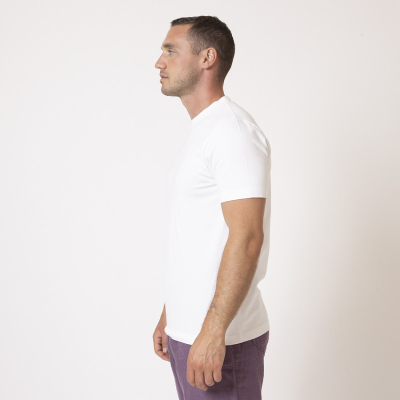 DUNCAN - T-shirt blanc à col rond 2