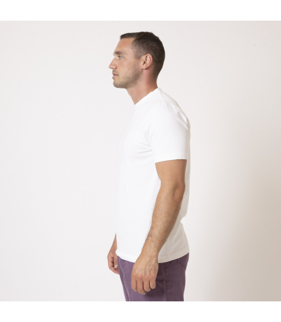 DUNCAN - T-shirt blanc à col rond