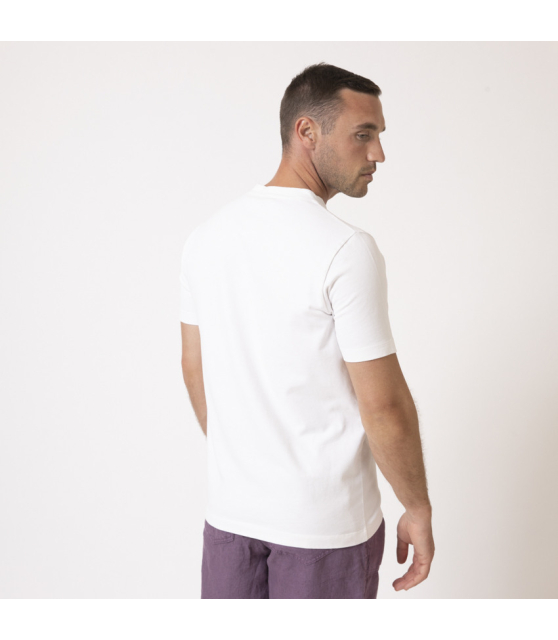 DUNCAN - T-shirt blanc à col rond