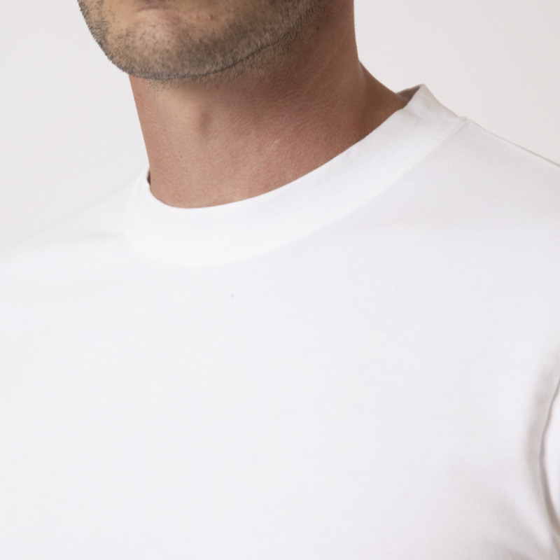 DUNCAN - T-shirt blanc à col rond