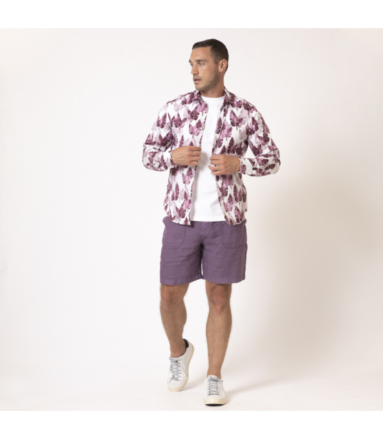 DUNCAN - T-shirt blanc à col rond