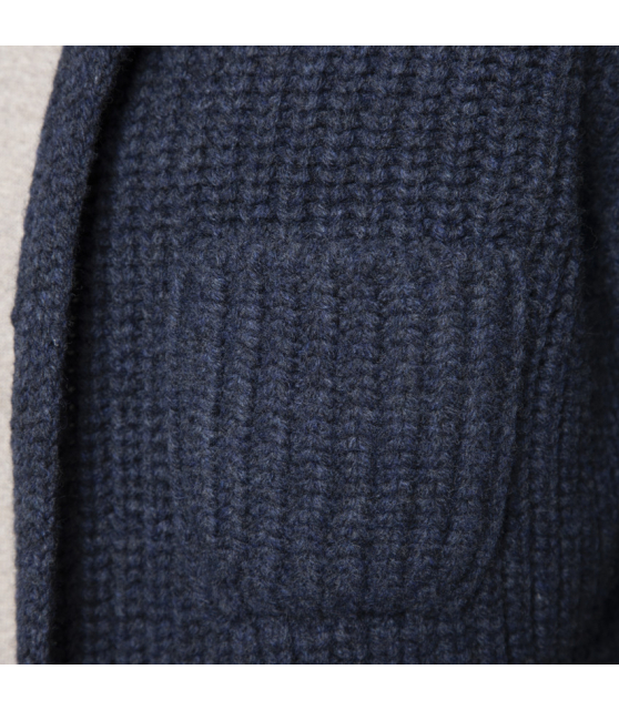 GRAN SASSO - Cardigan bleu marine