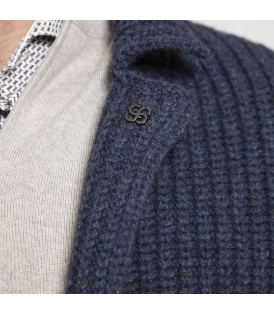 GRAN SASSO - Cardigan bleu marine