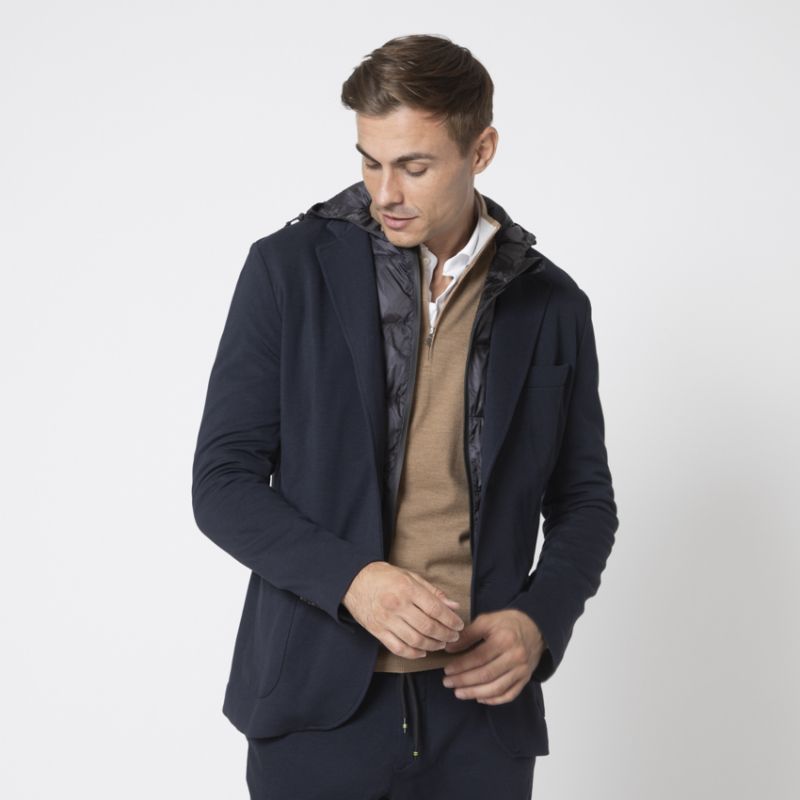 MASON'S - Veste blazer Travel Jacket bleu marine