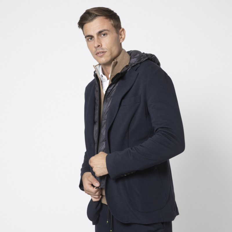 MASON'S - Veste blazer Travel Jacket bleu marine 2