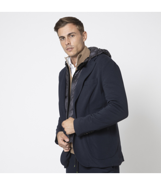 MASON'S - Veste blazer Travel Jacket bleu marine