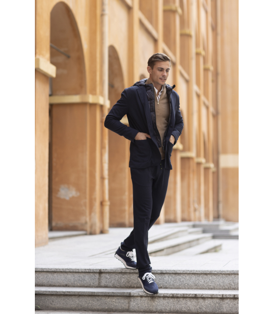 MASON'S - Veste blazer Travel Jacket bleu marine