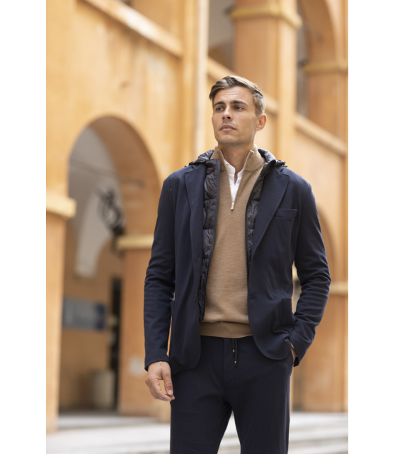 MASON'S - Veste blazer Travel Jacket bleu marine
