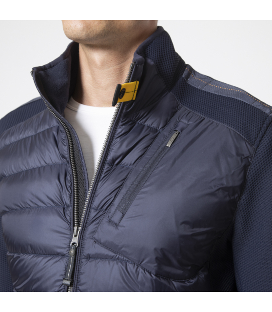 PARAJUMPERS - Blouson bleu marine matelassé bi-matière