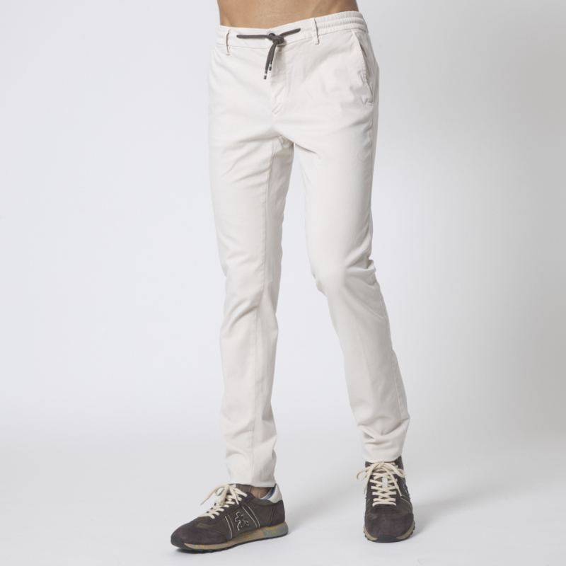 MASON'S - Pantalon chino grège pâle