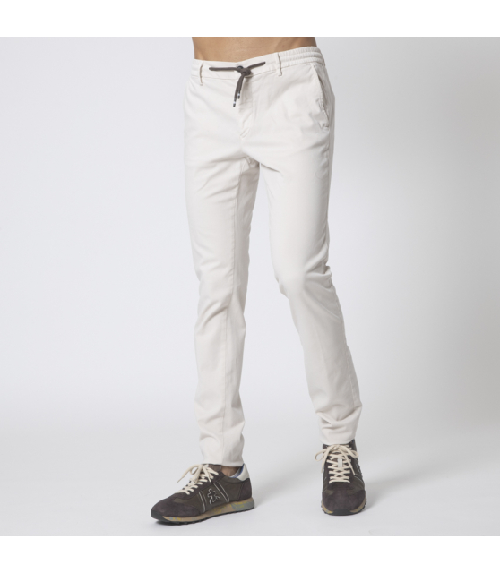 MASON'S - Pantalon chino grège pâle
