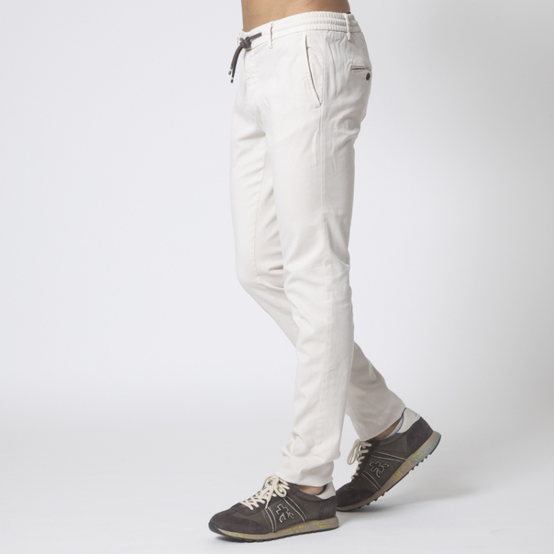 MASON'S - Pantalon chino grège pâle 2