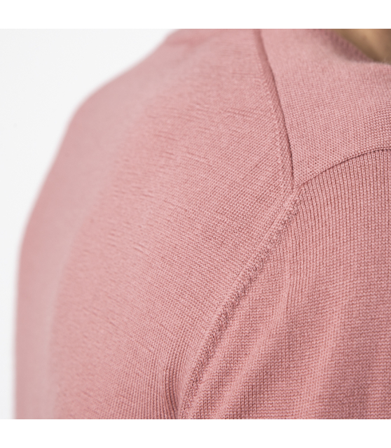 GRAN SASSO - Pull vieux rose col V
